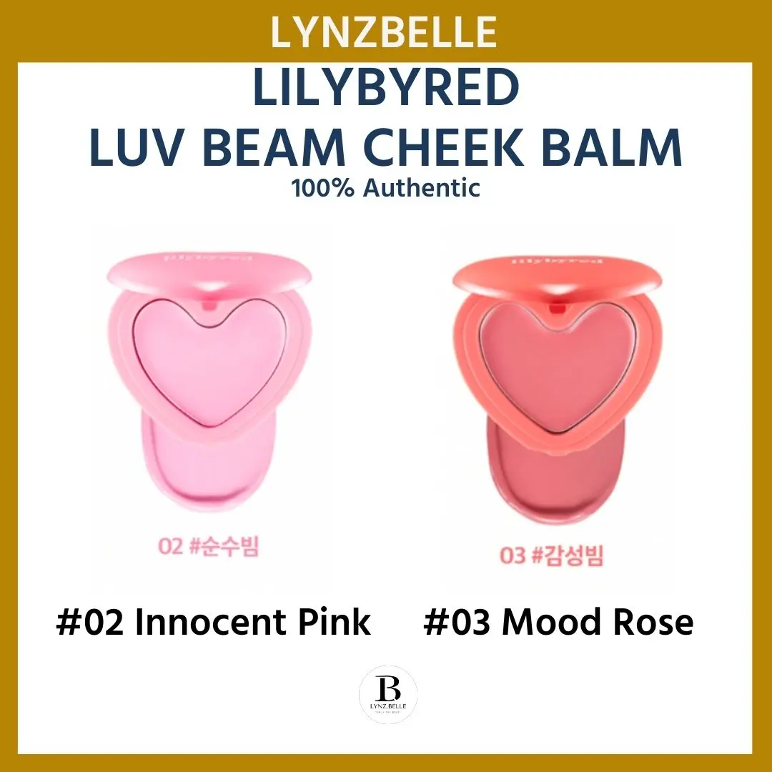 LILYBYRED Luv Beam Cheek Balm 3.5g - #02 Innocent Pink / #03 Mood Rose