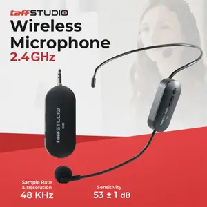 TaffSTUDIO Wireless Microphone 2.4 GHz Headset CS with Receiver - SI01