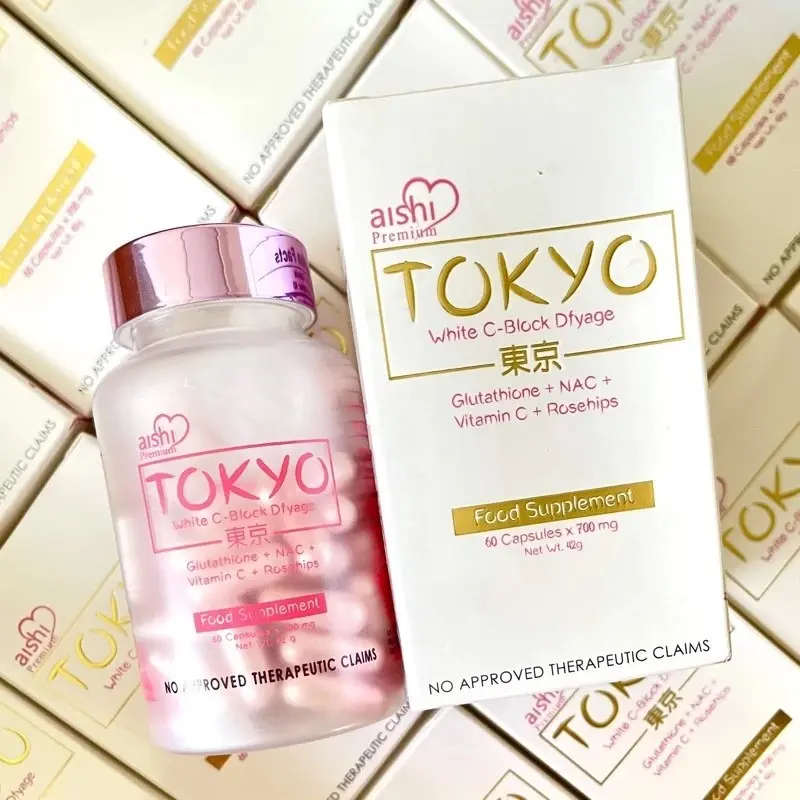 Aishi Tokyo Glutathione Collagen 60PC White Gluta Vitamin Capsules Aishi Tokyo Glutathione Collagen 60PC White Gluta Vitamin Capsules