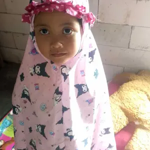 mukena karakter kuromi/labubu anak size 1-9tahun sudah FREE tas