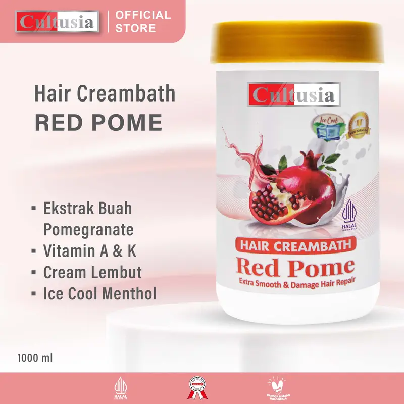 Cultusia Hair Creambath Red Pome 1000 ml - Haircare 1