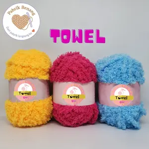 Benang Rajut Towel Yarn KORIN / Benang Handuk 50gr