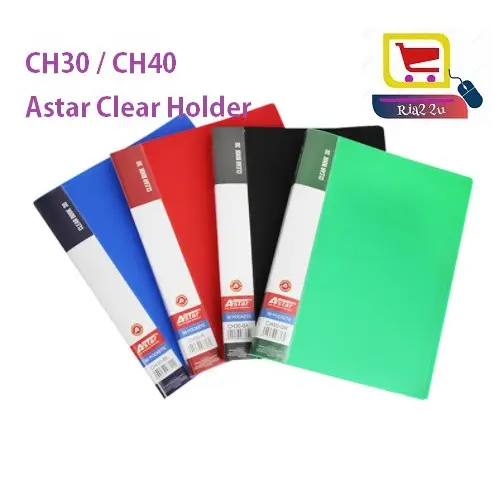 A4 10, 20, 30 & 40 Pocket Clear Book , Clear Holder File , Display Book CB30 Fail Sijil Sekolah Stationery