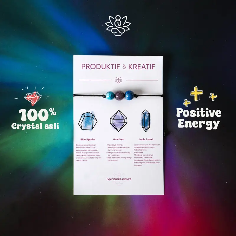 Gelang Kristal Healing dan Prosperity 0