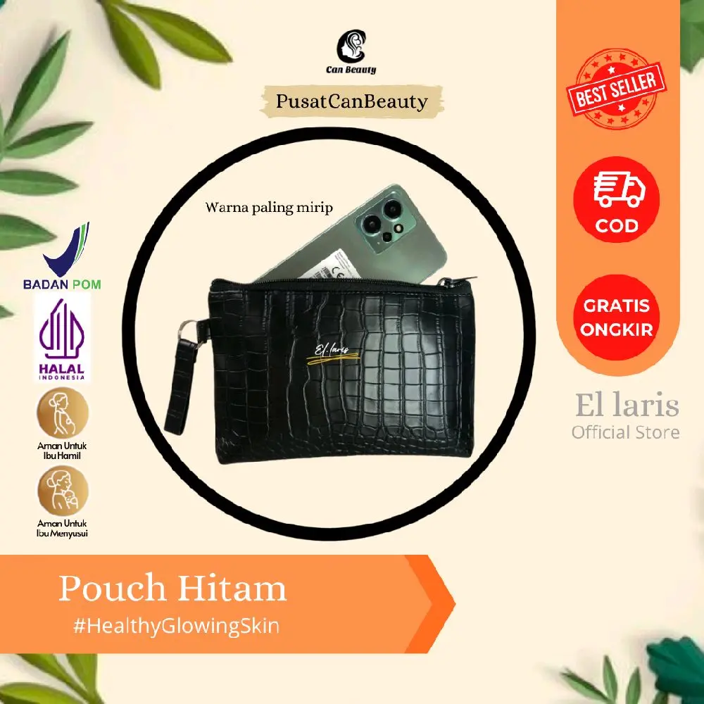 Pouch HITAM BIRU HIJAU | Tas tangan | Hand bag | Clutch Bag Wanita | Dompet | Wallet