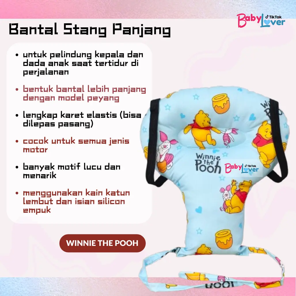 Bantal Stang Bantal Setir Motor Sepeda Pelindung Kepala Dada Varian Panjang