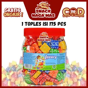 PERMEN LAZERY / SUGUS UKURAN TOPLES [ISI 175] DAN BUNGKUS [ISI 170]