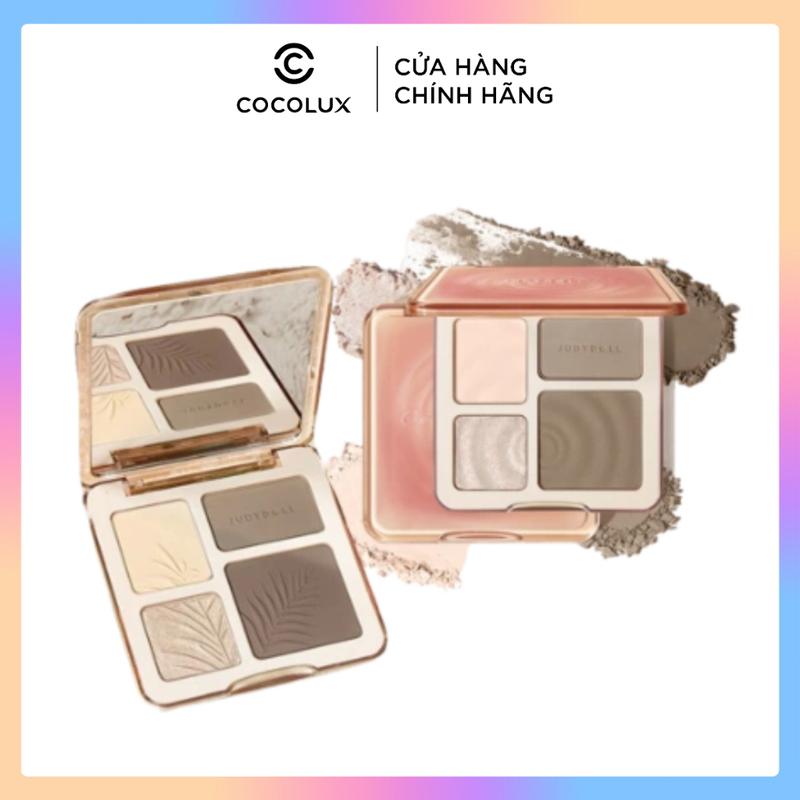 Bảng phấn bắt sáng và tạo khối 4 ô JUDYDOLL Highlight & Contour Palette 9g Cocolux