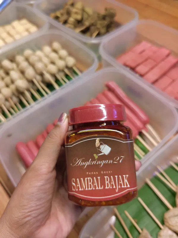 Sambal angkringan 27 pedas gacor, sambal teri, teri medan, cabai asli, tanpa pengawet, sambal pedas, sambal extrapedas 3