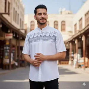 BAJU KOKO BORDIR KOMPUTER BAHAN KATUN