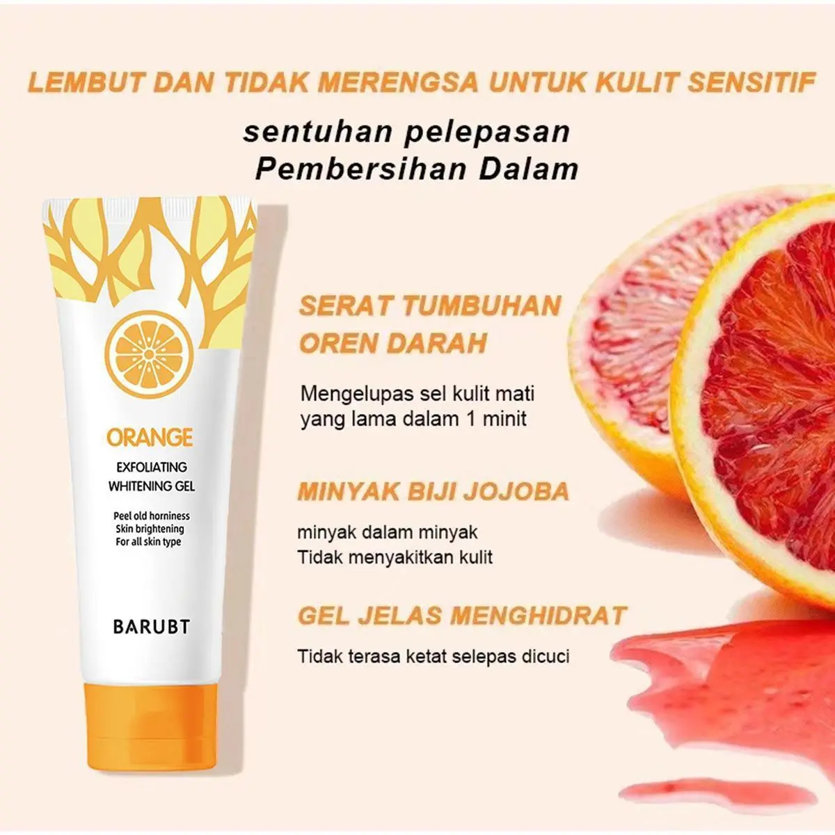 50g exfoliating gel  facial exfoliating cleanser facial scrub Skincare Skin Repair