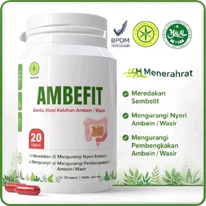 AMBEFIT 20 Kapsul Bantu Atasi Keluhan Ambein Wasir Meredakan Sembelit Mengurangi Nyeri Pembengkakan