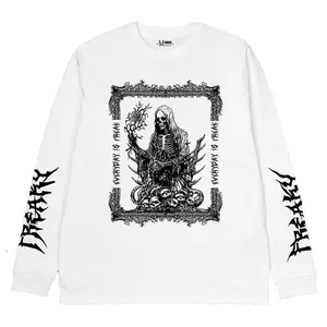 Freaky Tshirt Longsleeve Baragan White Tees Katun