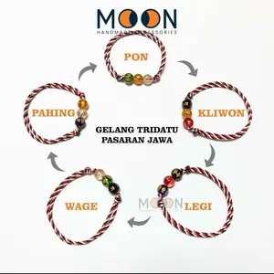 COD Gelang Tridatu+(FREE KURA-KURA) Weton Hari Lahir dan Pasaran Jawa Pon Wage Kliwon Legi Pahing Batu Hadiah Tali Wanita Bracelets