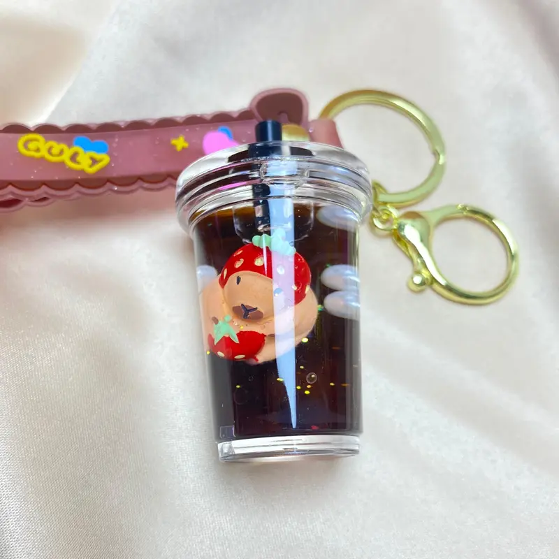 Nijiir Store - Gantungan Capybara Air Glitter Cute Untuk Gantungan Kunci & Tas 1