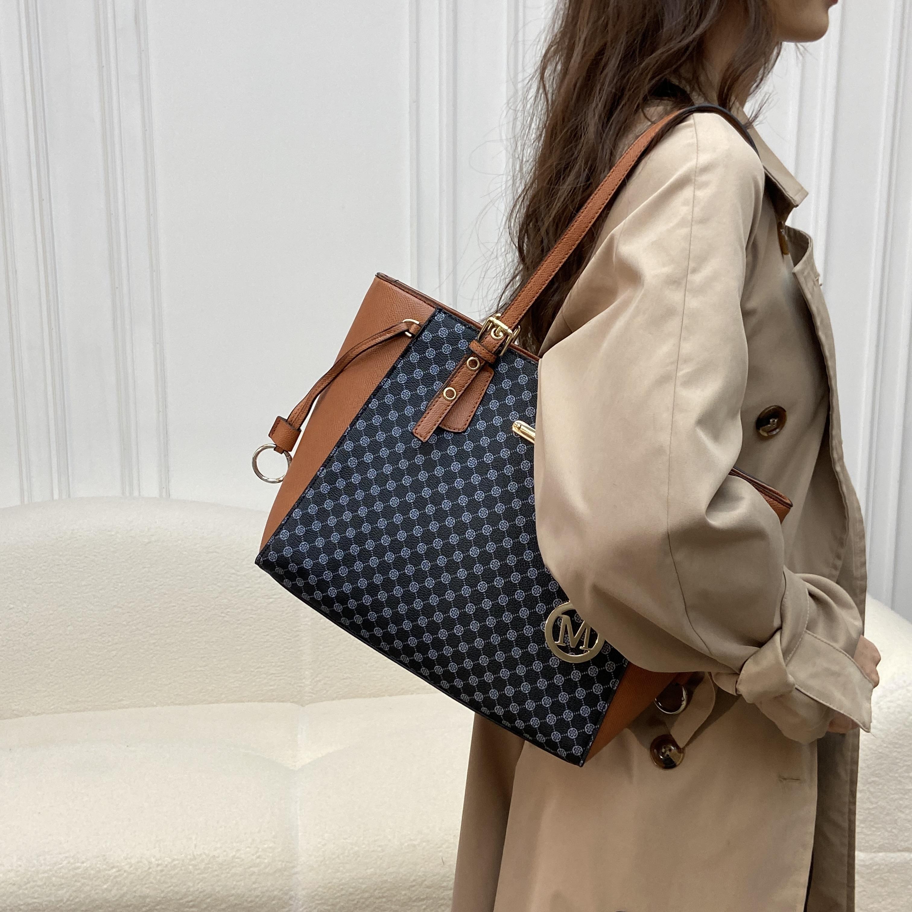 CHIOZND | Midtown Tote - Monogram Two-Tone Klasik tas sling bag tote bag wanita terbaru tas selempang cewek terbaru 2026 tas selempang korean style kuliah/kerja