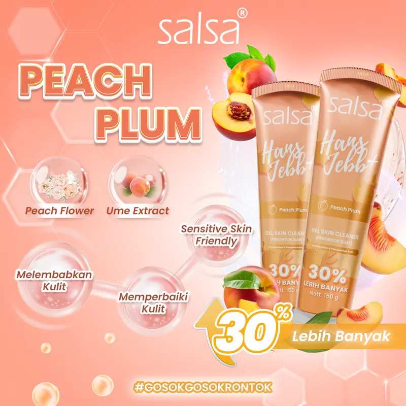 [NEW! Upgrade] SALSA Hans Jebb+ Peeling Gel - Isi Lebih Banyak 30%  - Gel Skin Cleanser Eksfoliasi Perontok Daki dan Ketiak Hitam 4