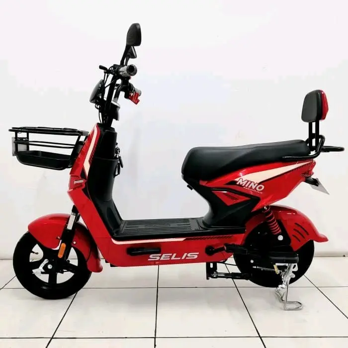 Sepeda Listrik SELIS MINO 500WATT PREMIUM SELIS - Merah Outdoor