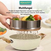 Gambar GOHAPPY STEAMER 24CM kukusan stainless steel semua panci size 24 cm bisa jdi dandang pengukus double dari Gohappy Store Kota Administrasi Jakarta Timur 2 Tokopedia