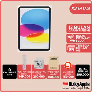 Apple iPad Gen 11 2025 11" inch 512GB 256GB 64GB Silver Blue Pink Yellow Garansi 1 Tahun