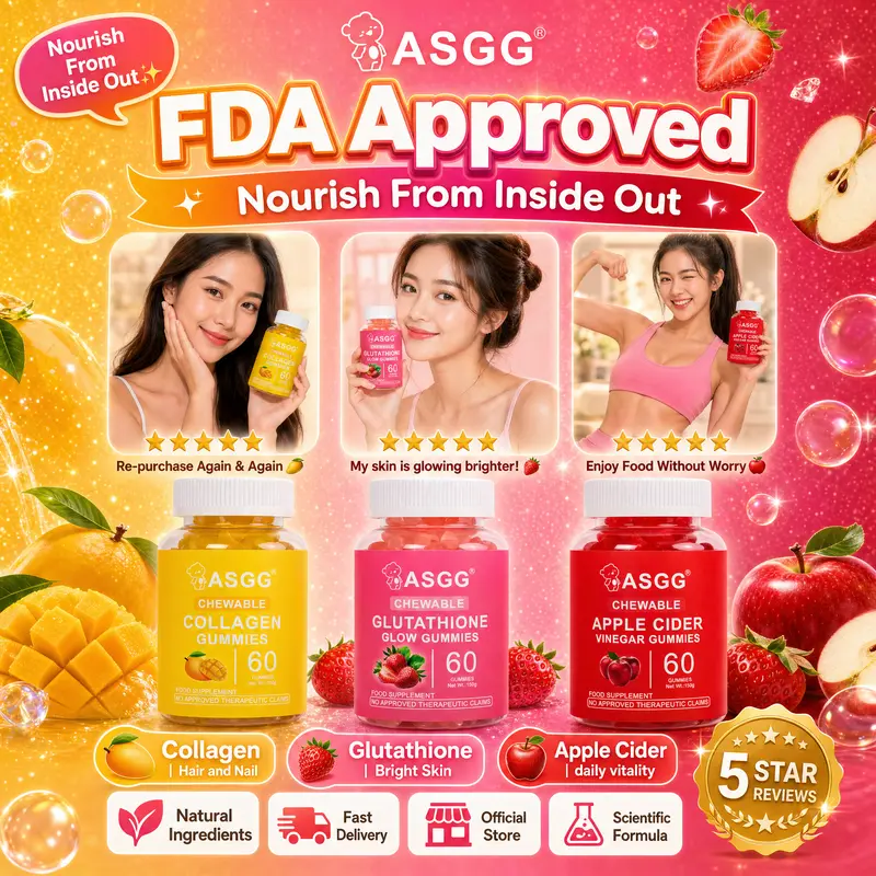 FDA Approved60PC Glutathione, Collagen & Apple Cider Vinegar Gummies |  Daily Overall Wellness Support | Adult Food Supplement - TikTok Shop  Philippines