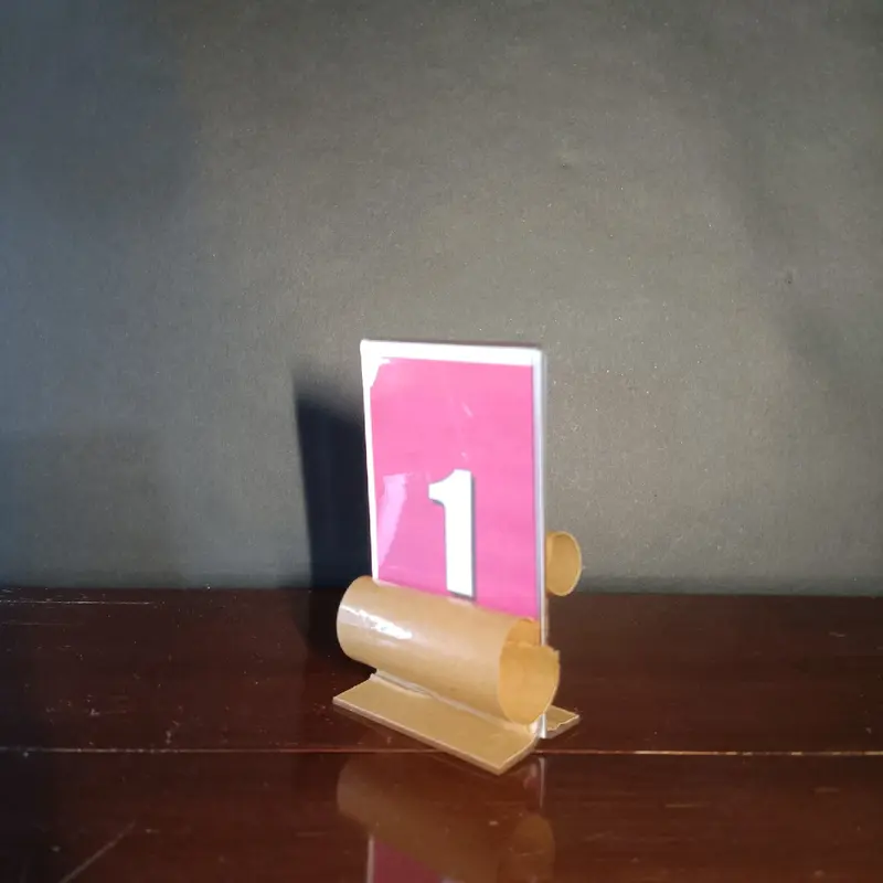 Akrilik Bening No Meja Desk Ukuran 10 x 6 cm Potrait L & Potrait T tebal 2mm 5