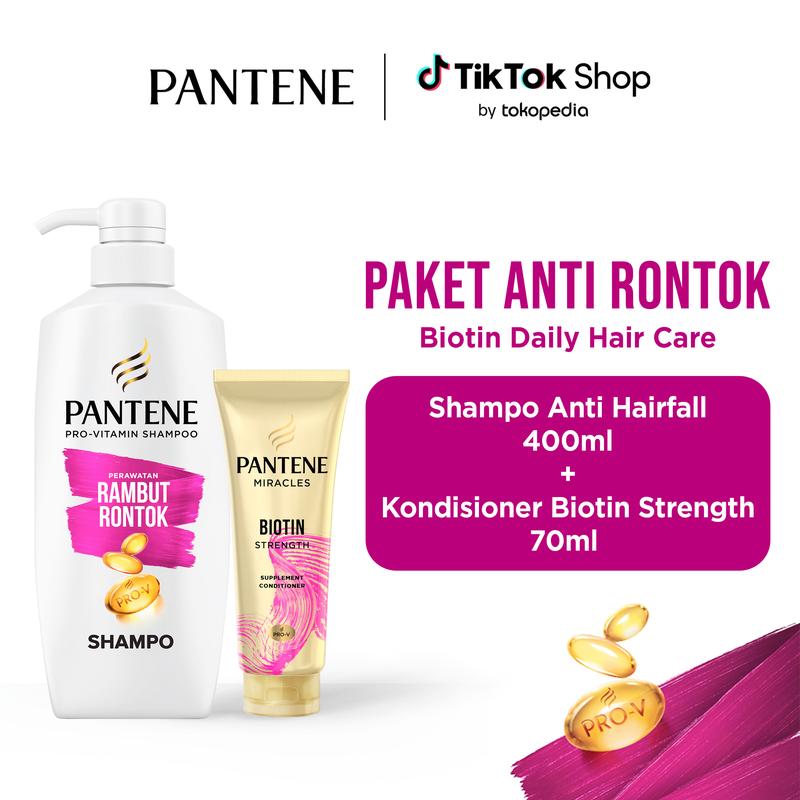2in1 - Pantene Anti Rambut Rontok Shampoo 400ml + Conditione - Shop ...