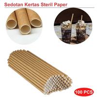 Gambar One Two Cups Sedotan Kertas Bungkus Eco Paper Straw 6x197mm 100 PCS - QW95 - Hitam dari One Two Cups Official Store Kota Administrasi Jakarta Barat 2 Tokopedia