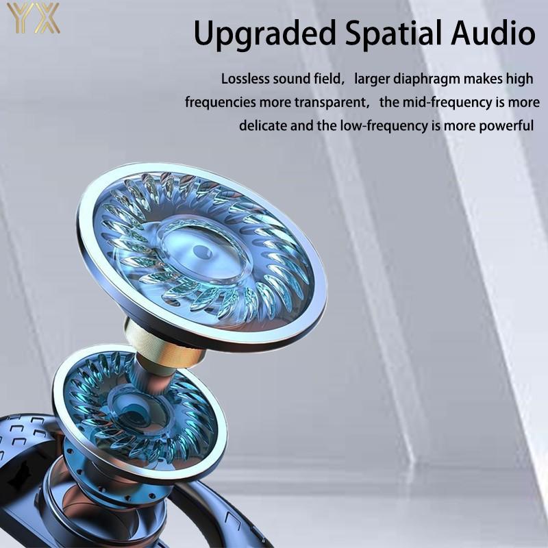 Tai Nghe Cảm Ứng Hỗ Trợ Mở Một Tai Bluetooth 5.4, T30 Pro Màn Hình Kỹ Thuật Số Mới, OWS, Bass Nặng, Giảm Tiếng Ồn, Không Trong Tai, Thích Hợp Cho Thể Thao Và Công Tác, Có Micro, Tương Thích Với Z10, YX 2