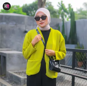 KIRANA Nabila Blazer Wanita Scuba Polos Formal Premium Tebal Outer Vanessa Slim Fit Scuba Premium Wanita Korea Cardigan Panjang Basic Casual