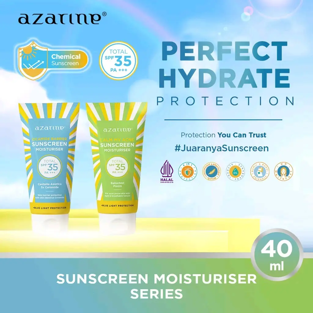 Azarine Calm My Acne,Azarine Cicamide Barrier SPF 35PA+++