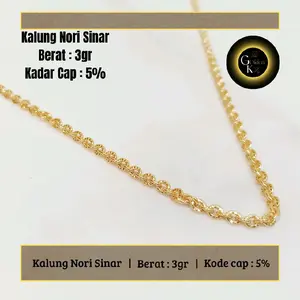 Kalung Nori Sinar Kode : 3gr | Goldenkiss elegan