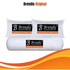 [EXCLUSIVE TOKOMAMAKUIN] Brendis 2 Bantal 1 Guling Tidur Hotel Isi Full SIlikon 100% Kain Katun Bed