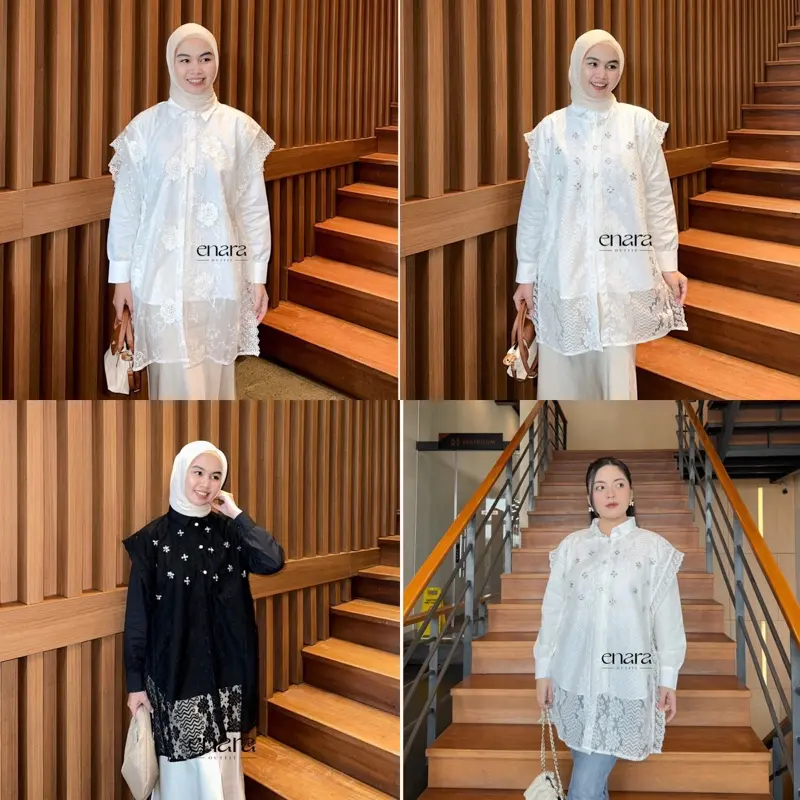 SABINA SET KEMEJA OUTER by ENARA OUTFIT