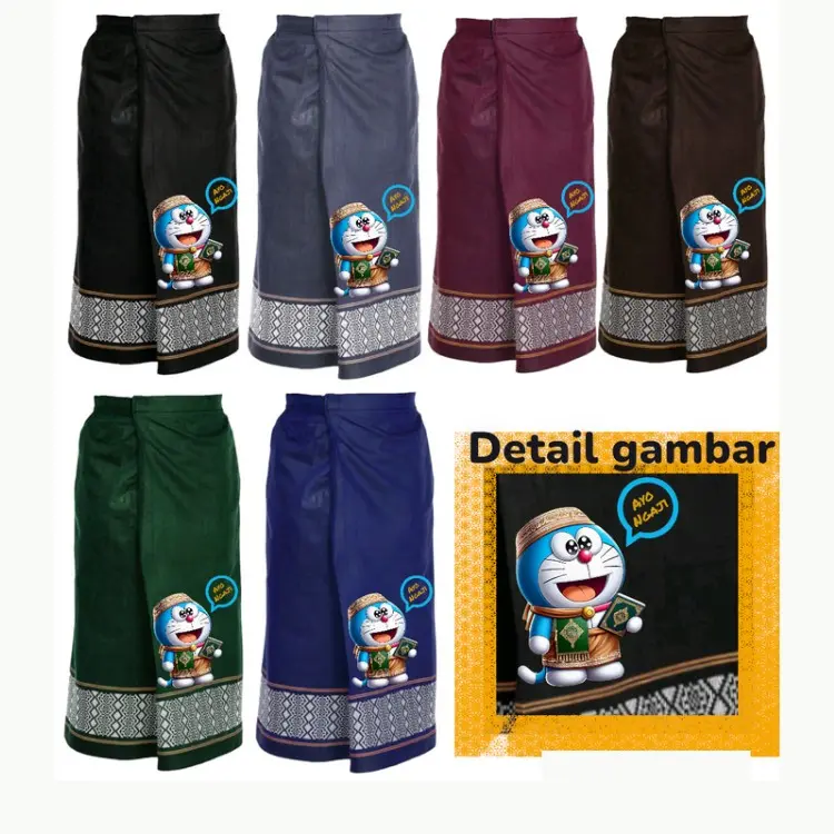 sarung instan anak Motif karakter Muslim / sarung anak instan Tenun / sarung anak 2-9 tahun / sarung instan anak laki laki 8