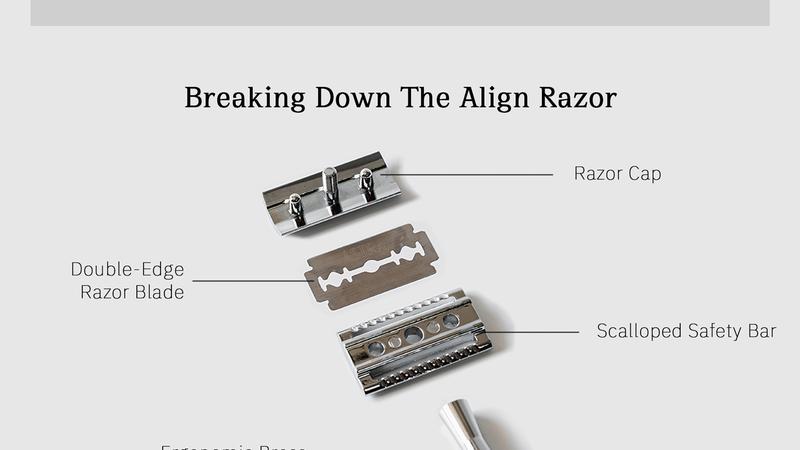 Product Introduction of BOVEM Align Razor: Premium Single Blade Safety Razor for Face and Beard – Double Edge Shaving Razor with Razor Stand Comfort 4