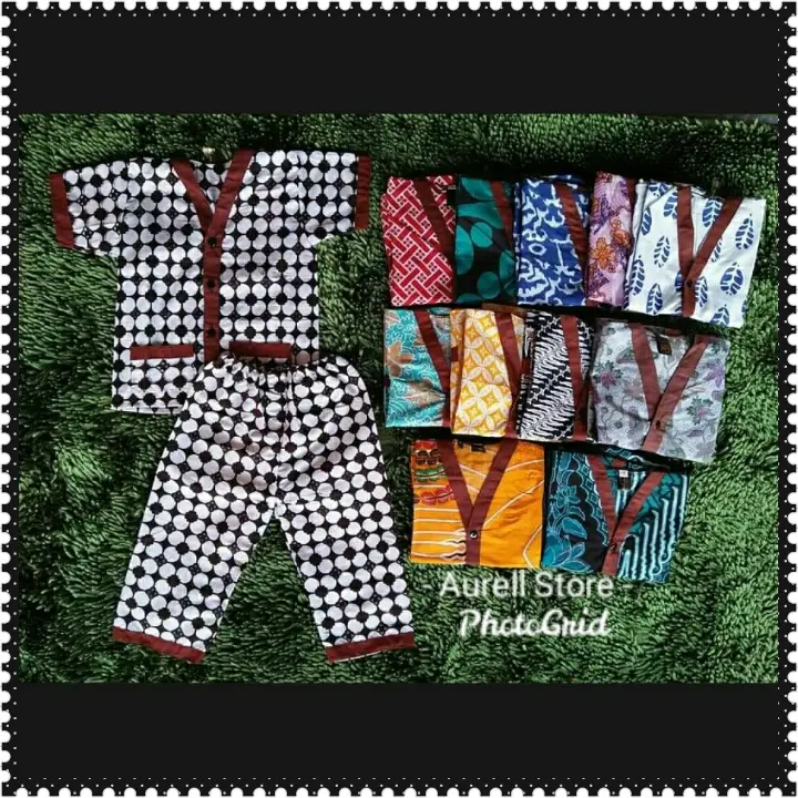 PIYAMA BATIK ANAK MOTIF RANDOM 1