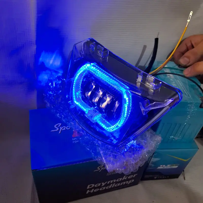 Headlamp Lampu Depan Day Fizr, Force 1 Assy + RGB LANGSUNG PASANG SPORTS DAY 6