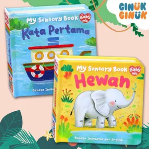 My Baby & Me - My Sensory Hewan / Kata Pertama Board Book - touch & feel di setiap halaman (Bhs Indonesia & Inggris)