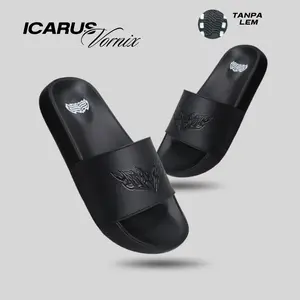 Sandal slop pria Vornix 39-43 karet eva tanpa lem upper lock system sandal slide icarus footwaer Sendal Shoes
