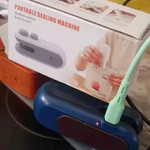 【QQ174】Snack Sealer Mini Hand Sealer Portable Sealer Pengemas Makanan Press Kemasan Plastik Snack Elektrik USB Rechargeable
