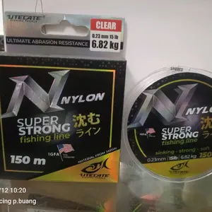 Utecate Senar Utecate Nylon Super Strong 150m Tahan Abrasi  IGFA Material dari Jepang