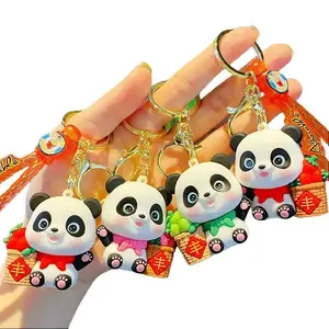Adorable Gantungan Kunci Baby Panda Cute Kunci Mobil Motor Keychain Souvenir Kado Ganci Hadiah Bahan Alloy & Silicone Ukuran 5CM Desain Lucu Menggemaskan Cocok Untuk Hadiah
