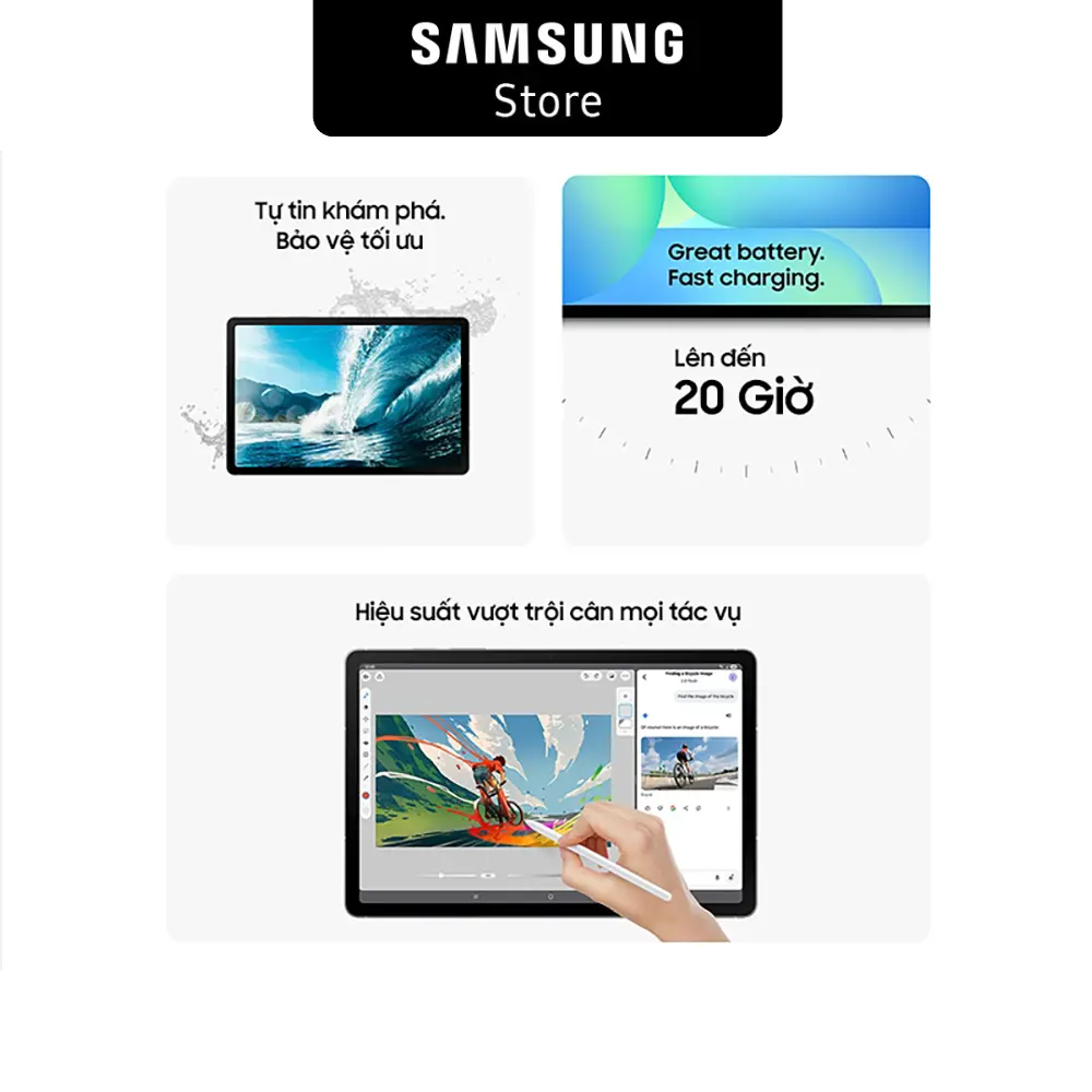 Máy tính bảng Samsung Galaxy Tab S10 FE Wifi 256GB | BigBuy360 - bigbuy360.vn