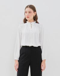 Gambar VALINO LADIES BLOUSE LONG SLEEVE RUFFLE PUTIH - D-EAGB22-A5 - 12 dari VALINO ID Kota Administrasi Jakarta Timur 3 Tokopedia