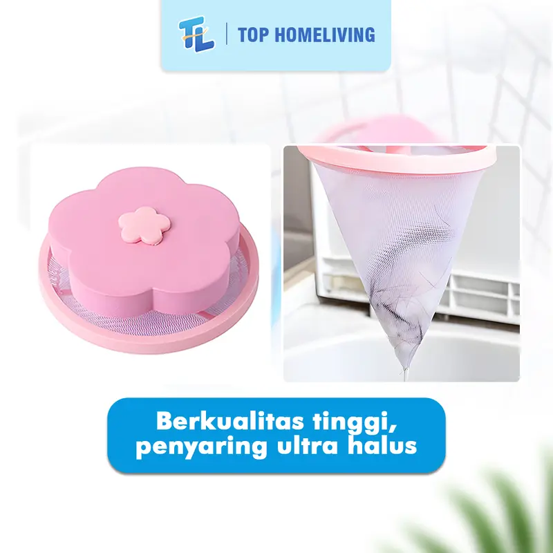 Saringan Laundry Penyaring Mesin Kotoran Mesin Cuci Jaring Pembersih Otomatis Mengambang 4