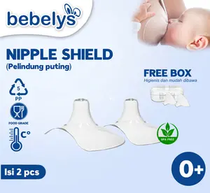 Pusapu Nipple Shield Silikon Pelindung Puting menyusui NS-001 Bebelys