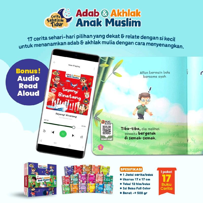 17 buku edukasi islami SERI CERITA SEBELUM TIDUR ADAB DAN AKHLAK ANAK MUSLIM ziyadBooks 7