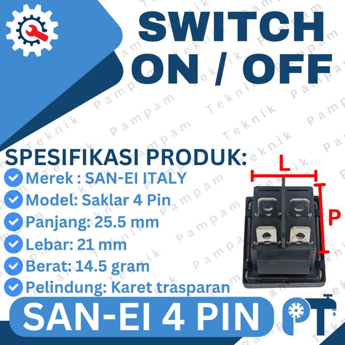 BORONG! Saklar on off satelit 16A 250V / 20A 125V SANEI - Switch control box 2