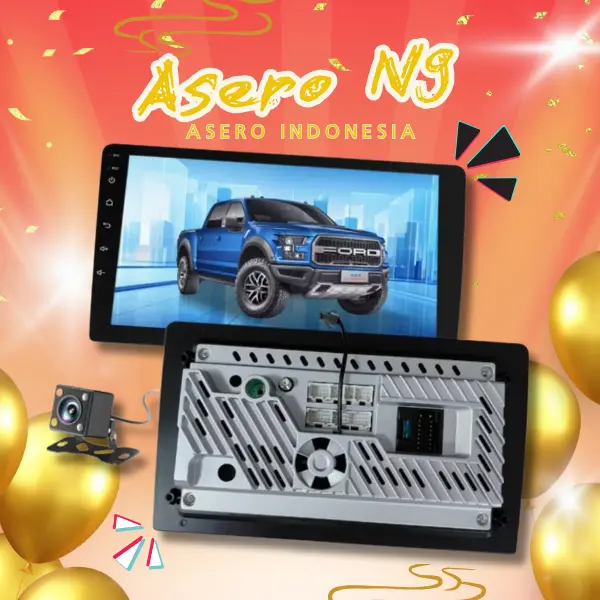 EXCLUSIVE GTcarfanatics - Asero ada kipas pendingin 8GB + 64GB IPS layar head unit mobil android 13 navigasi untuk toyota avanza innova brio sigra ayla calya agya mobilio